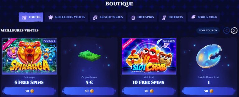 Spinight Casino boutique