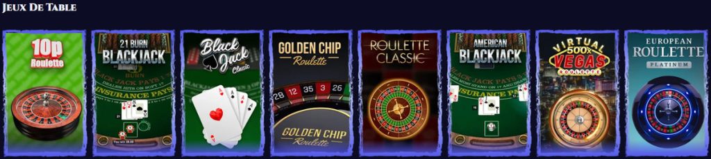 Spinight Casino jeux