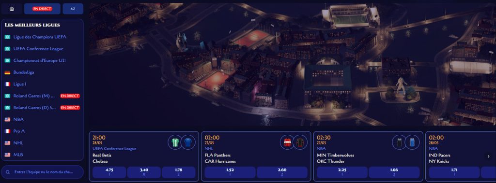 Spinight Casino paris sportifs